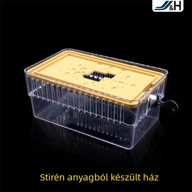 Átlátszó hőmérséklet-szabályozó doboz termosztatikus vezérlőpanellel és zárható védőházzal