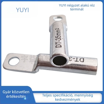 DTF10-300 Réz átmeneti terminál, négyszögletes fej, levegőnyílásos, RoHS