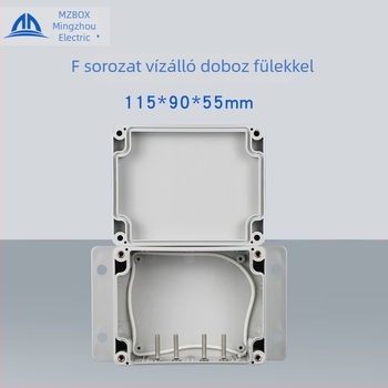 ABS műanyag kapcsolódoboz, kültéri vízálló, füllel a szereléshez, Mingzhou