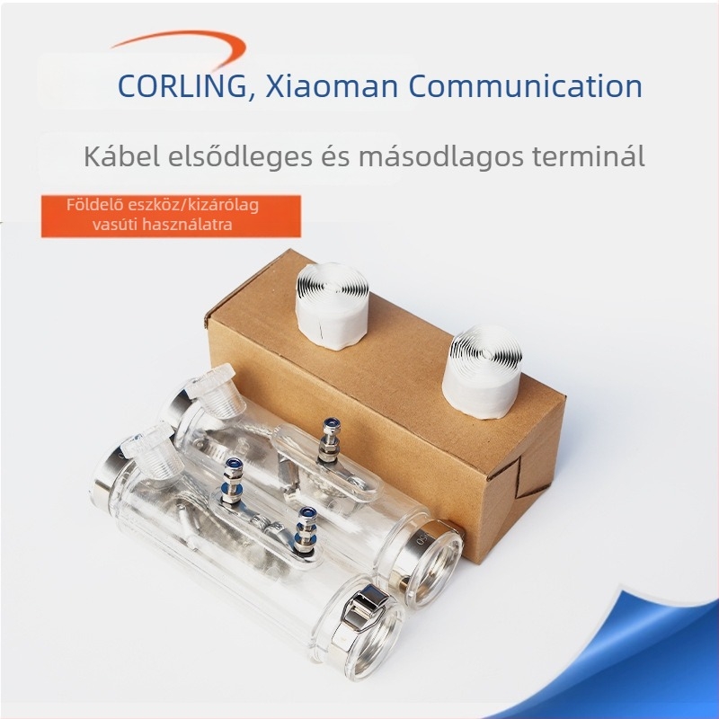 Vasútsínáló és sínforgalom terminál, átlátszó terminál, kábel szigetelő csatlakozás, belső kábelkapcsolat, modell HGM-J