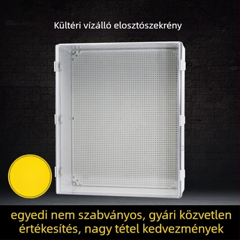 ABS műanyag átlátszó vízálló kültéri megfigyelő- és tápegység berendezéshez, szigetelt csatlakozódoboz