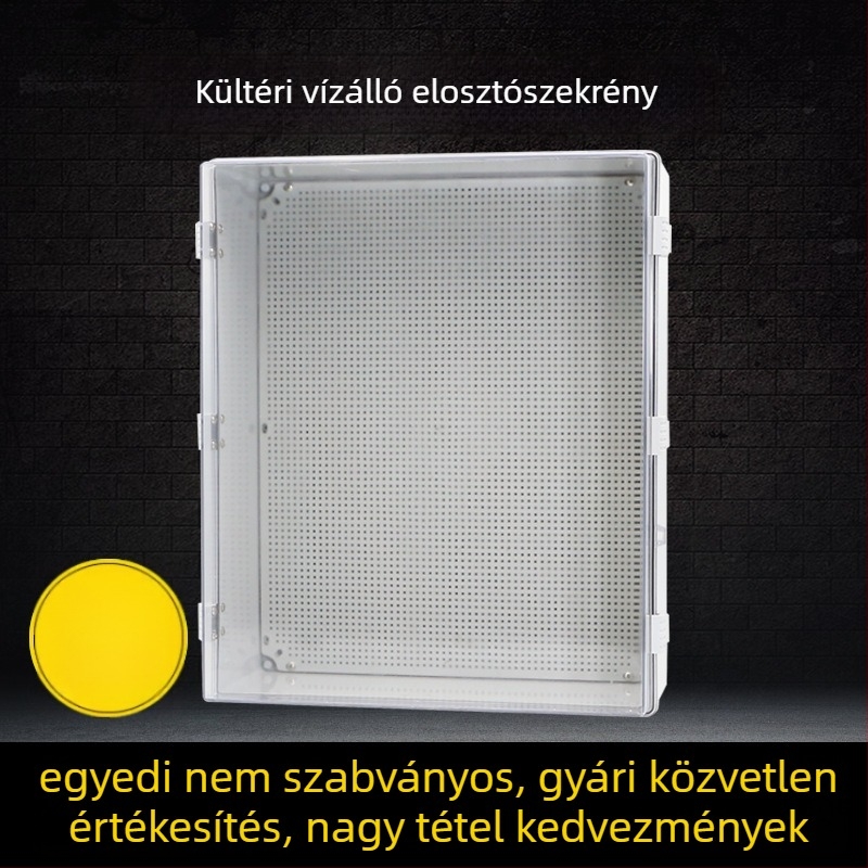 ABS műanyag átlátszó vízálló kültéri megfigyelő- és tápegység berendezéshez, szigetelt csatlakozódoboz