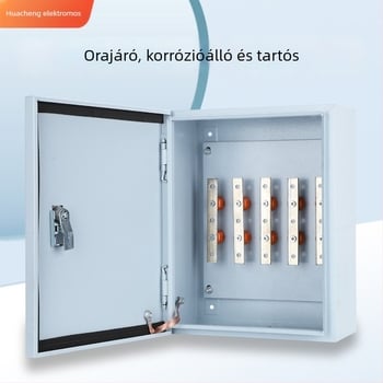 Réz sínel elosztó doboz JXF1, rögzített telepítés, 4/5 áramkör, 1 sor, 50 A