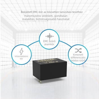 High Energy Cube 5W AC-DC kapcsoló tápegység modul, bemenet 220V, kimenet 5V1A, izolált, CE tanúsított (AP05N05-Zero)