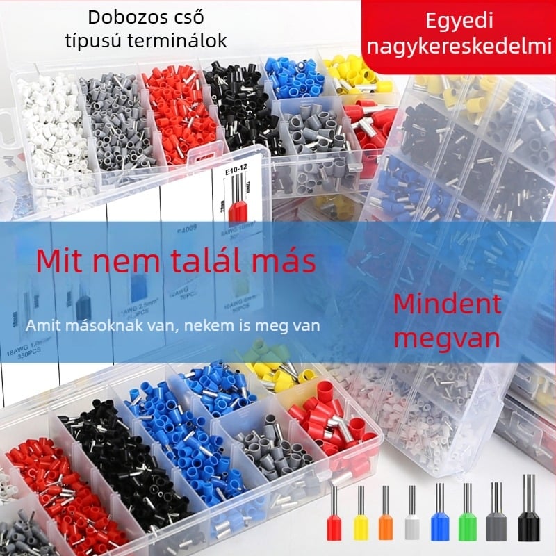 VE csőtípusú vezetékterminál, réz csatlakozó