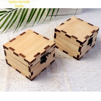 Fából készült ékszerdoboz ékszerek csomagolására (Anyag: Fa; Csomagolás típusa: Doboz; Márka: With Love)