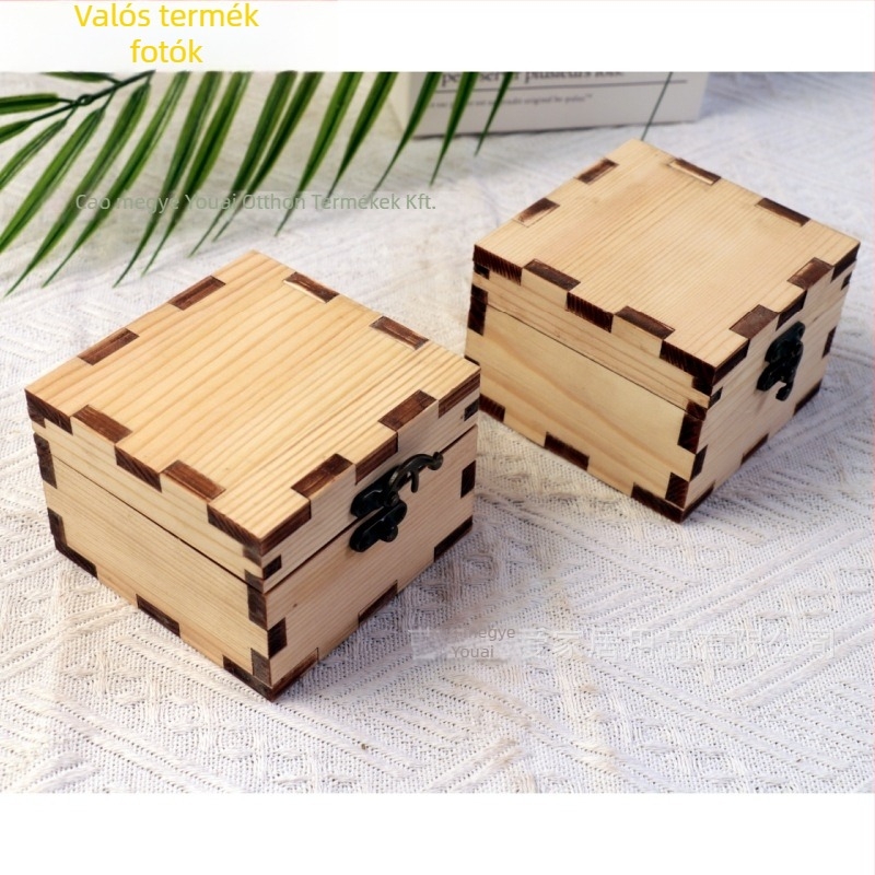 Fából készült ékszerdoboz ékszerek csomagolására (Anyag: Fa; Csomagolás típusa: Doboz; Márka: With Love)