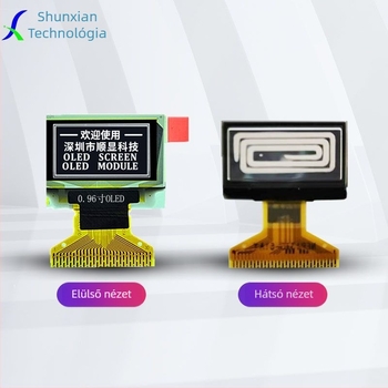 OLED kijelző, 30-pins interfész, I2C és SPI támogatás, tűtávolság 0,7 mm, ipari ellenőrző műszer