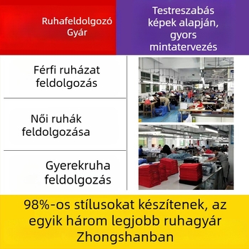 Személyre szabott pólógyártás – minta és rajz alapján történő gyártás, OEM feldolgozás; közepes kapacitás 1000 darab; 3 próba ciklus