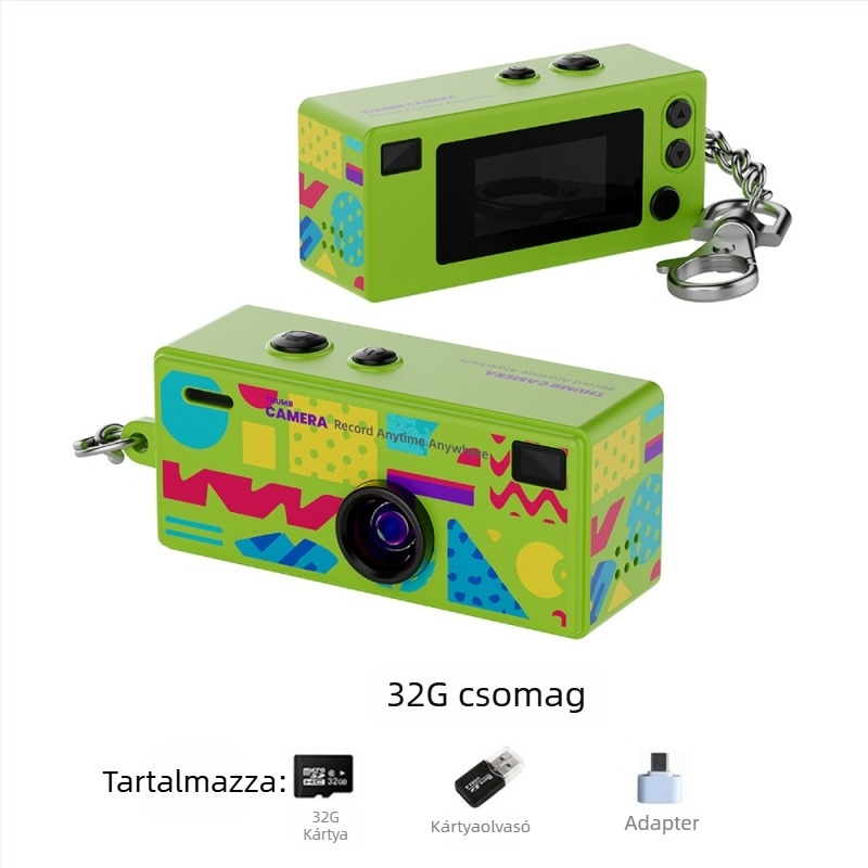 G6 mini kamera gyerekeknek – zsebkamera, TF-kártya, 1-5 MP, 1-3 óra akkumulátor-élettartam, videózás és fényképezés, szűrő