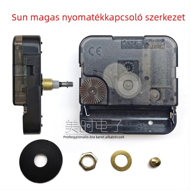 DIY kvarcos óra mechanizmus – Sun márka, ABS ház, 500 darabos csomag, 3D falióra mag (kvarc mozgás, ABS ház, Sun márka, 500 darab)