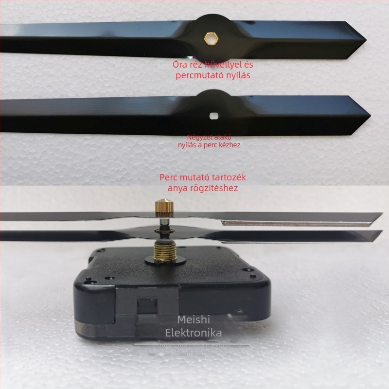 DIY kvarcos óra mechanizmus – Sun márka, ABS ház, 500 darabos csomag, 3D falióra mag (kvarc mozgás, ABS ház, Sun márka, 500 darab)