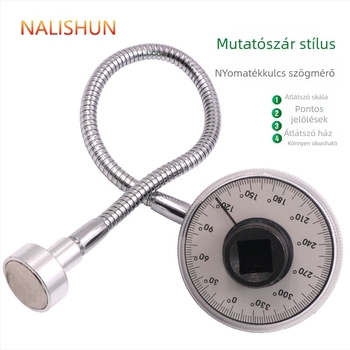 Pointer Torque Angle Gauge - ötvözött acél, 260 g, kártyás csomagolás, There Shun