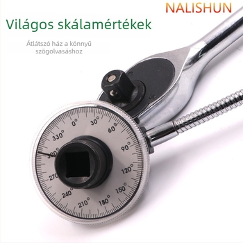 Pointer Torque Angle Gauge - ötvözött acél, 260 g, kártyás csomagolás, There Shun