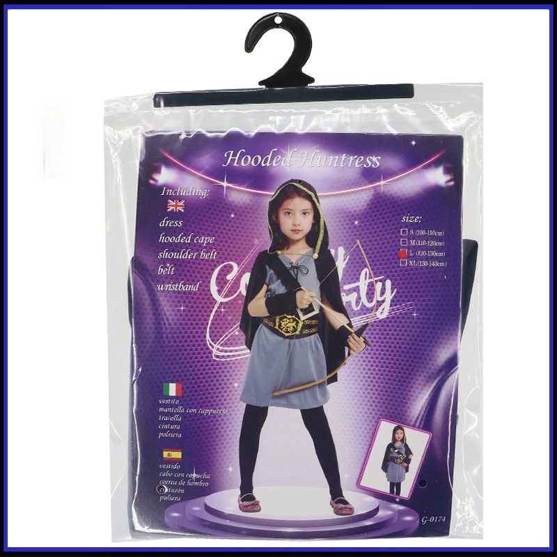 Gyerekek Halloween Cosplay jelmez — virágos minta, Spandex anyag, fő anyag 65, G-0174 vadász jelmez lányoknak