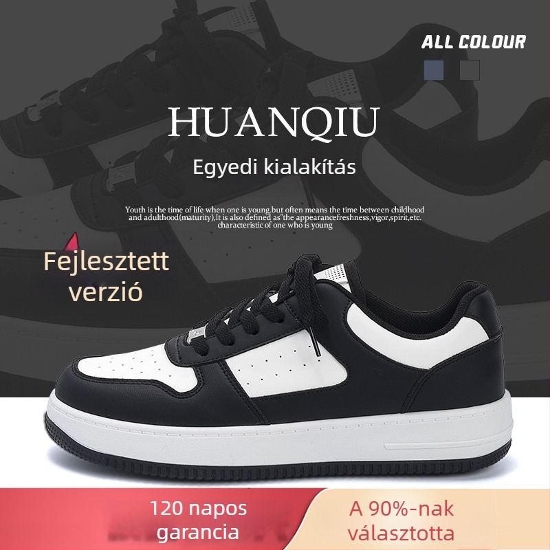 Magasságot növelő sneakers uniszex, műbőr felsőrész, plüss belső, fűzőzárás, injekciós formájú talp