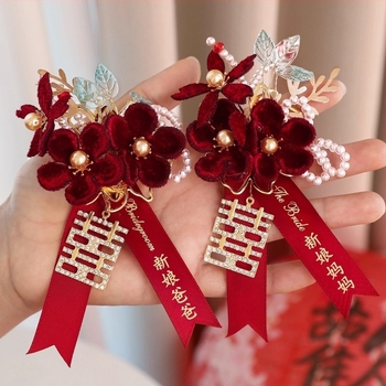 Esküvői corsage a menyasszony és a vőlegény, valamint a család részére — selyem virágok, Kuano márka, univerzális stílus, kivitelezés: Egyéb, import: Nem