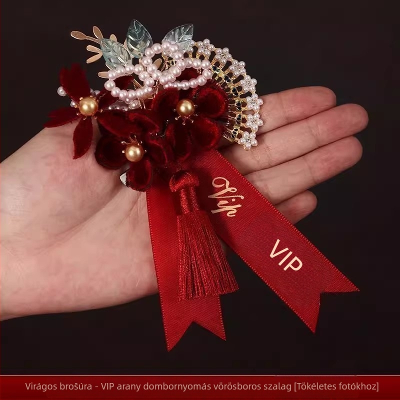 Esküvői corsage a menyasszony és a vőlegény, valamint a család részére — selyem virágok, Kuano márka, univerzális stílus, kivitelezés: Egyéb, import: Nem