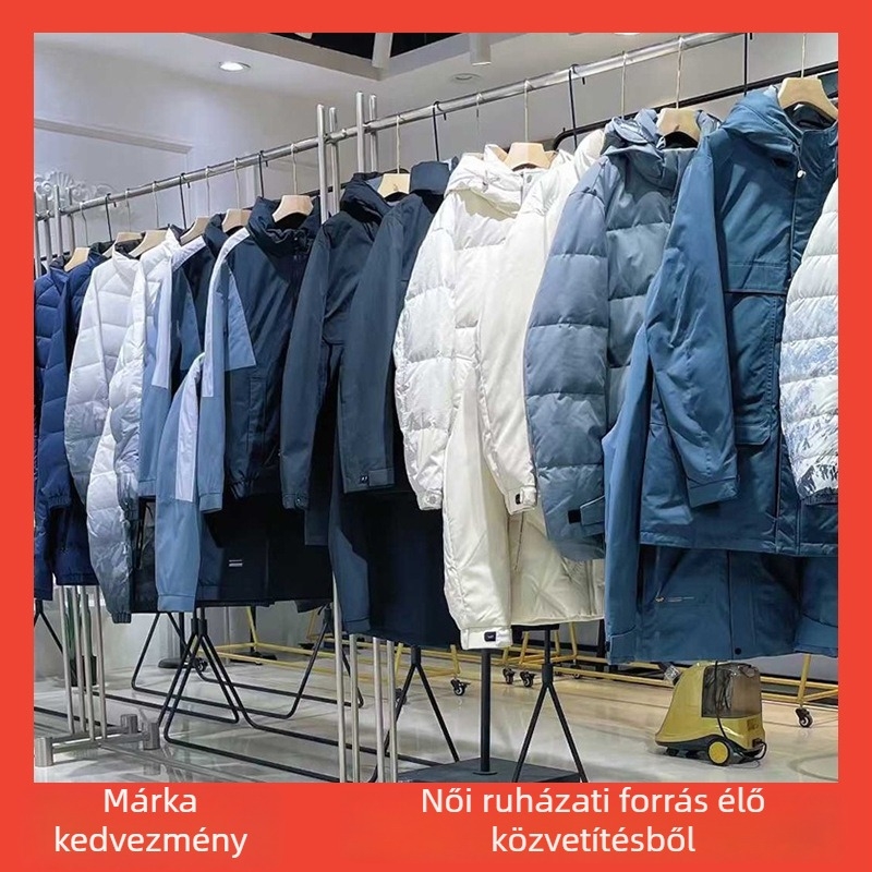 Férfi téli pehelykabát, szélálló, meleg és divatos