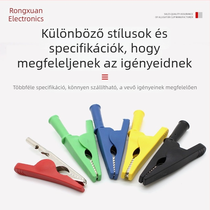 ZX elektromos autó akkumulátor-klipsz Brass érintkezővel elektromos tesztekhez