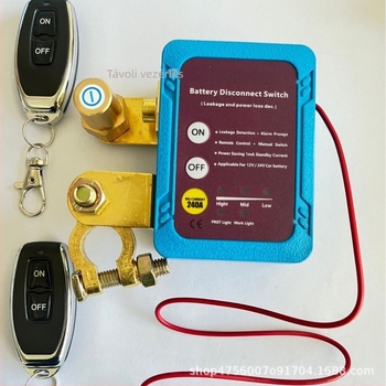 Autó akkumulátor lekapcsoló kapcsoló, 12V/24V, 240A, H02 modell, anti-leakage