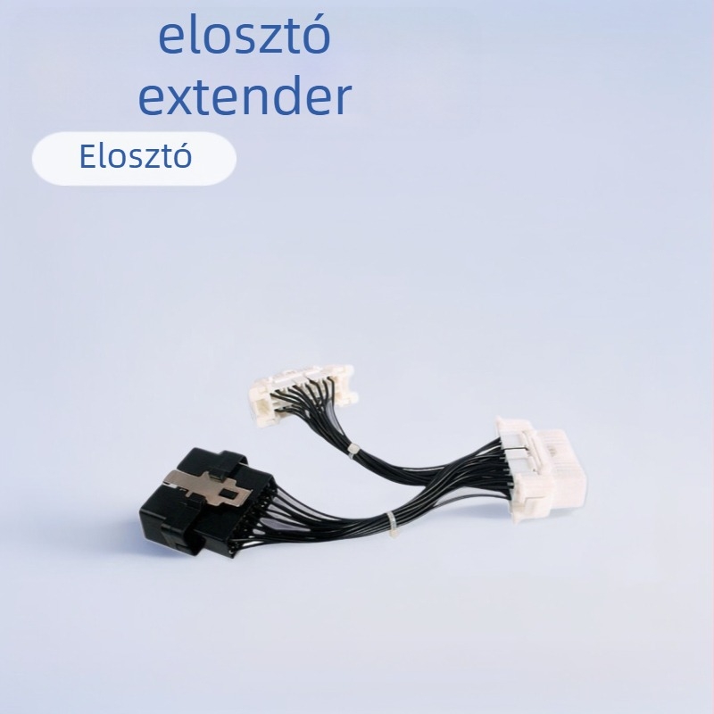 Tu Qiao OBD2 autódiagnosztikai kábel, 1-2 osztó, ABS, 12V, üzemmérséklet 80, diagnosztikai eszközökkel kompatibil