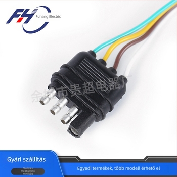 4-vezetékes autóvillamossági kábelköteg 1-2 csatlakozóval a lámpa tápellátásához