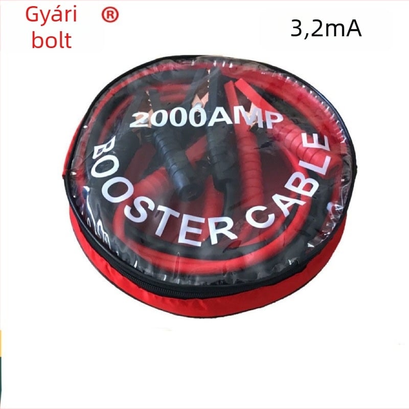 Autó akkumulátor indító kábel réz krokodil csipeszekkel, modell 3M, márka Comrade-in-arms