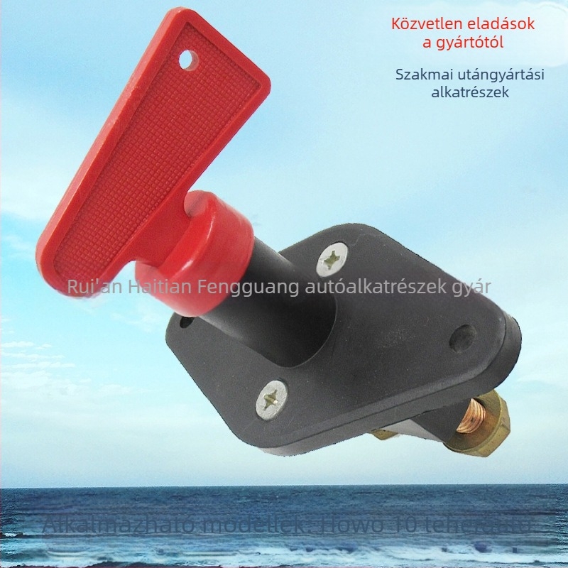 Haowo 10 autóvillamossági főkapcsoló – gombos típusú szivárgás elleni akkumulátorkapcsoló (modell Haowo 10; márka Han Tian Yuguang)