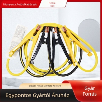 JS-01 Autóindítókábel szigetelt csipeszekkel, 200-2500A, sürgősségi áramellátás