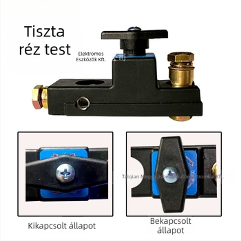 Autóakkumulátor kikapcsoló kapcsoló szivárgás elleni védelemmel | Anyag: cinkötvözet / tiszta réz | Alkalmas autókra, kisbuszokra és teherautókra | Kapcsoló: ki/bekapcsolás