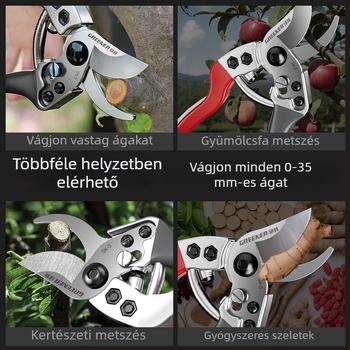 SK5-ös acél gyümölcsfa metszőolló – kertre használható