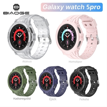 Átlátszó sportos szíj a Samsung Galaxy Watch5 Prohoz, 45 mm
