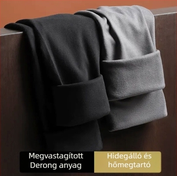Férfi melegítő nadrág fleece béléssel, kétoldalas plüss bélés