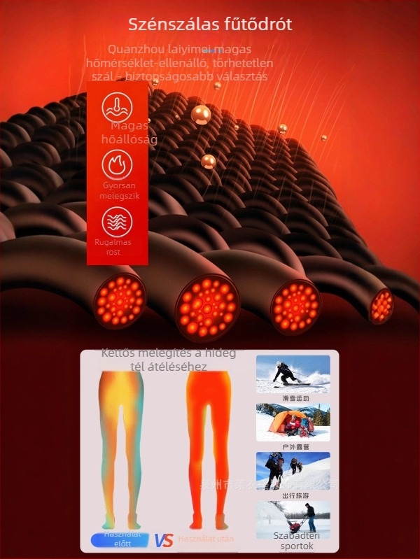 Egyenes szárú téli nadrág poliészter rostból készült szövetből, poliészter bélés és töltőanyag, középmagas derék, sportos és szabadidős stílus