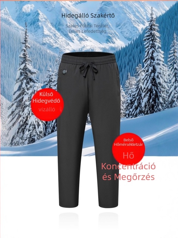 Egyenes szabású nadrág, egyszínű, pamut töltet, középmagas derék, tél 2024