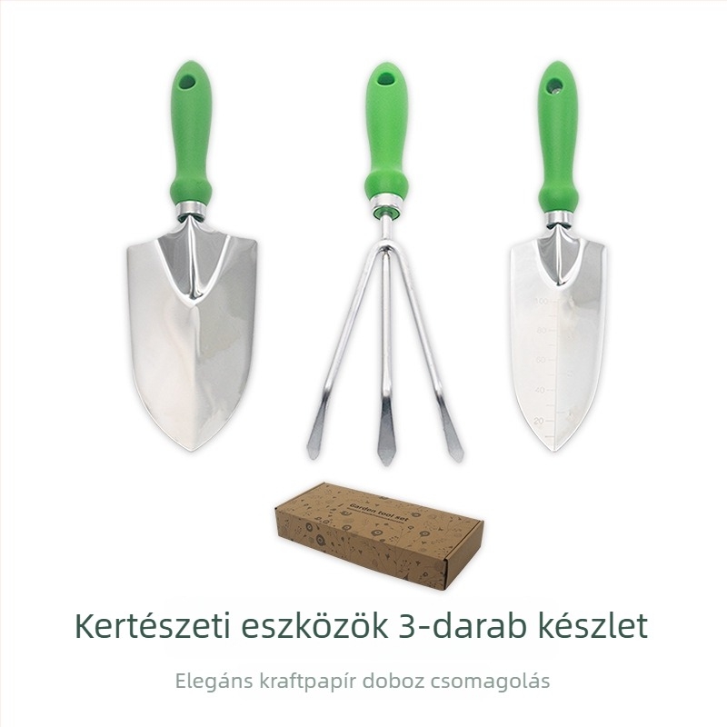 Öt darabos rozsdamentes acél kertészeti szerszámkészlet | PP + Oxford anyaggal | kerti és tengerparti használatra