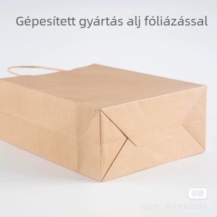 Kraft papírból készült ajándéktáska Mooncake Mid-Autumn számára, kiszállításra szánt csomagolás egyedi nyomtatással, ideális Újév ajándéknak