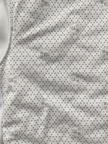 Uniszex fehér termikus felső libatollal töltve, ultra-soft pamut-poliészter keverék, kerek nyakú, őszi-téli