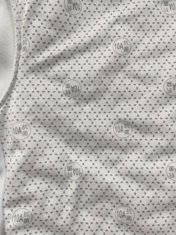 Uniszex fehér termikus felső libatollal töltve, ultra-soft pamut-poliészter keverék, kerek nyakú, őszi-téli