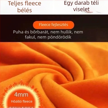 Flízes bélésű csíkos pulóver, közép hosszú, hosszú ujjú, laza szabás