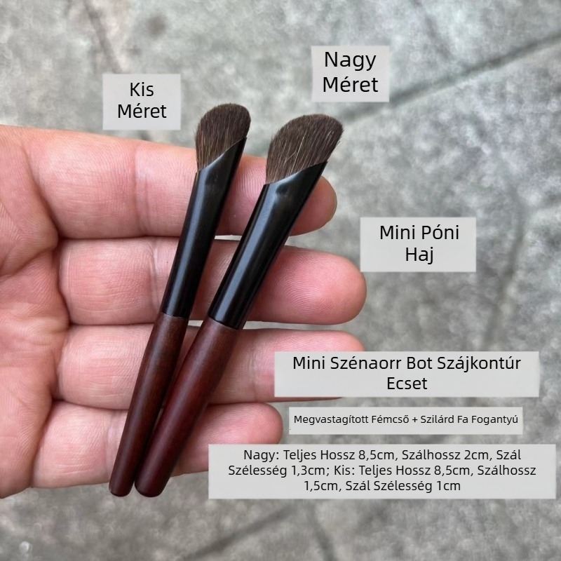 Mini orrkontúr ecset, lóhaj sörtékkel, 1 db