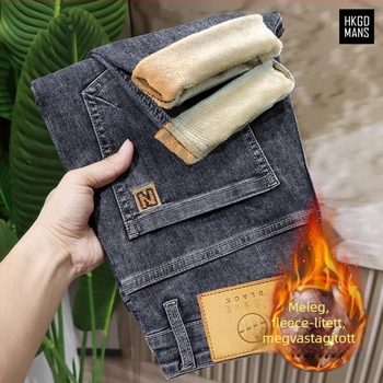 Pamut denim farmer nadrág, egyenes szabás, középmagas derék, cipzáras zárás, 9 pontos hossz, tavaszi mindennapi viselet