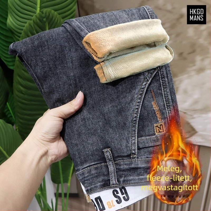 Pamut denim farmer nadrág, egyenes szabás, középmagas derék, cipzáras zárás, 9 pontos hossz, tavaszi mindennapi viselet