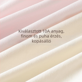 Női pamut középmagasságú alsónemű, egyszínű, 95–100% pamut, antibakteriális és lélegző, pamut bélés a területnél.