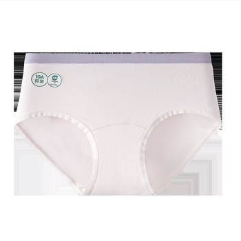 Női pamut középmagasságú alsónemű, egyszínű, 95–100% pamut, antibakteriális és lélegző, pamut bélés a területnél.