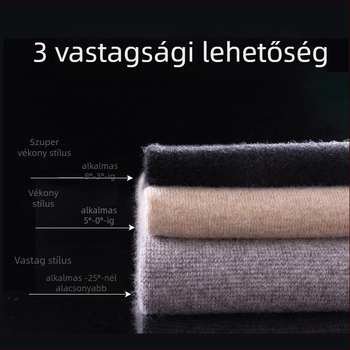 Kasmír nadrág férfiak és nők számára, vastag és meleg, teljes hosszúságú, egyszínű, egy rétegű gyapjú