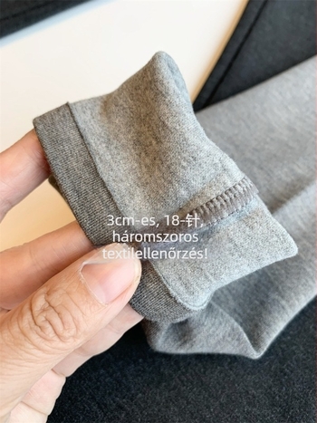 Női téli leggings kasmírszálas keverékből (30–50% kasmír), meleg és elasztikus, magas derekú haskontrollért, szoros fazonú jóga nadrág