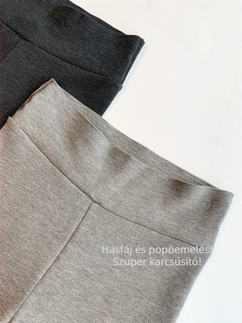 Női téli leggings kasmírszálas keverékből (30–50% kasmír), meleg és elasztikus, magas derekú haskontrollért, szoros fazonú jóga nadrág