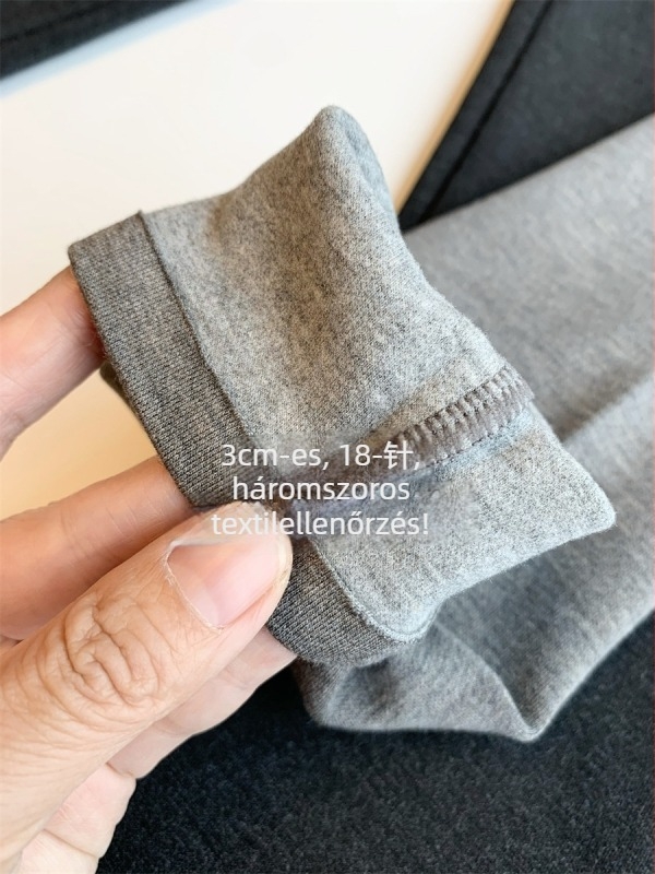 Női téli leggings kasmírszálas keverékből (30–50% kasmír), meleg és elasztikus, magas derekú haskontrollért, szoros fazonú jóga nadrág